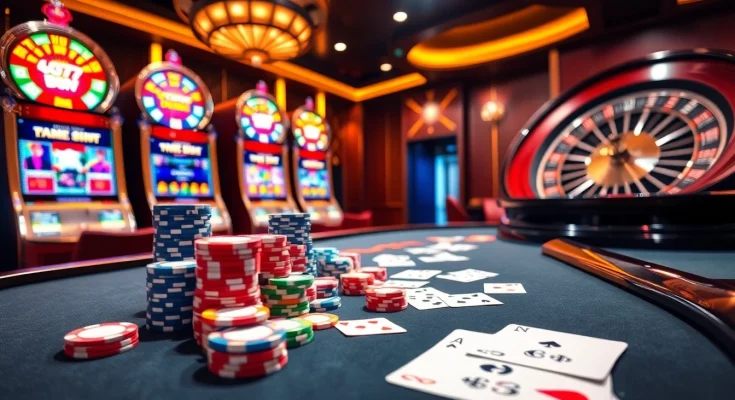 Experience top-tier gambling excitement at CM88 with vibrant casino visuals.