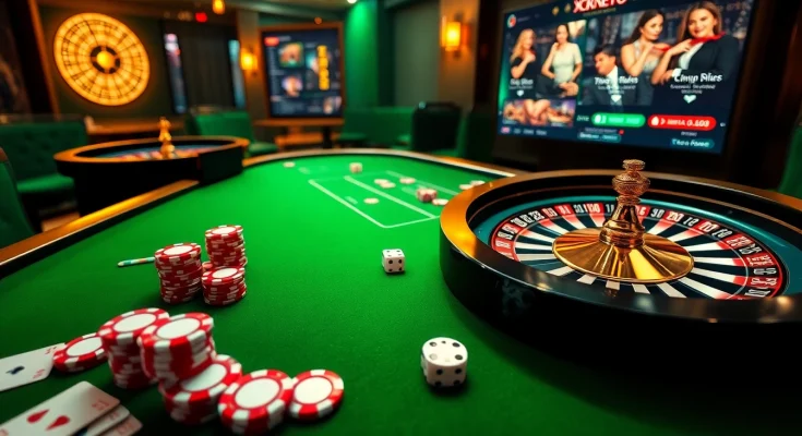 Engaging gambling scene showcasing poker chips and roulette at https://xx88.forex/ for thrilling casino experiences.